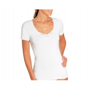 ACHEL 45622 - Chemise M/C Coton Blanc